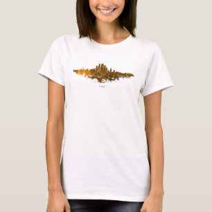 Los Angeles City Skyline - Orange T-Shirt