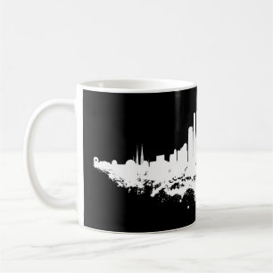 Los Angeles City Skyline Watercolor  Coffee Mug