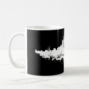 Los Angeles City Skyline Watercolor  Coffee Mug