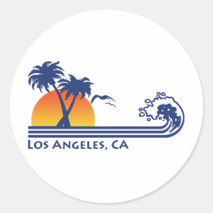 Los Angeles Classic Round Sticker