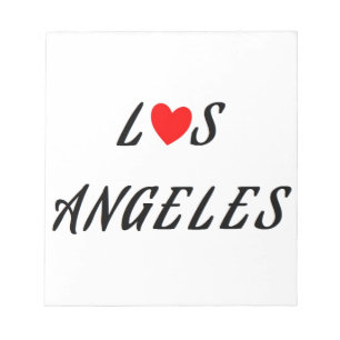 Los Angeles coeur rouge Notepad