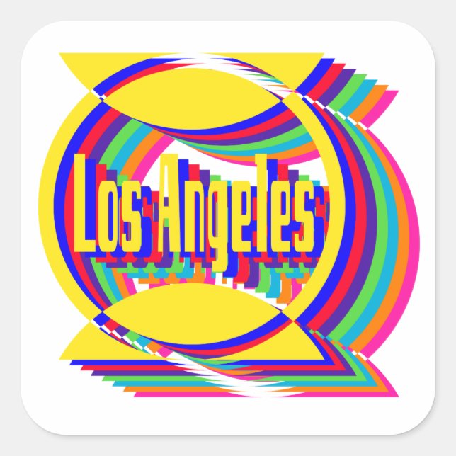 Los Angeles Colour Combo 1 Sticker (Front)