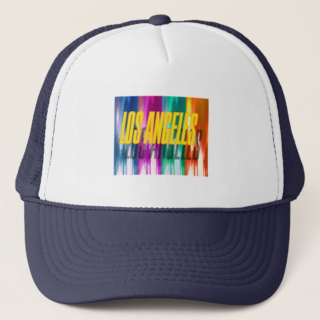 "Los Angeles Colourful Palms" Hat (Front)
