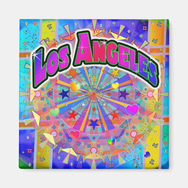 Los Angeles Cosmic Unity Magnet (Front)