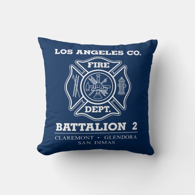 Los Angeles County Fire Department Battalion 2 Cushion (Front)