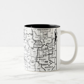 Los Angeles County Street Atlas Two-Tone Coffee Mug