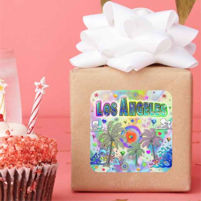 Los Angeles Deep Dream Sticker (Party)