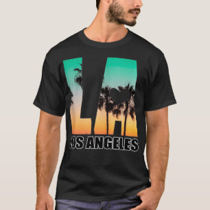 Los Angeles design LA Palm Tree Sunset Boulevard T-Shirt