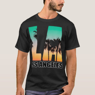 Los Angeles design LA Palm Tree Sunset Boulevard T T-Shirt