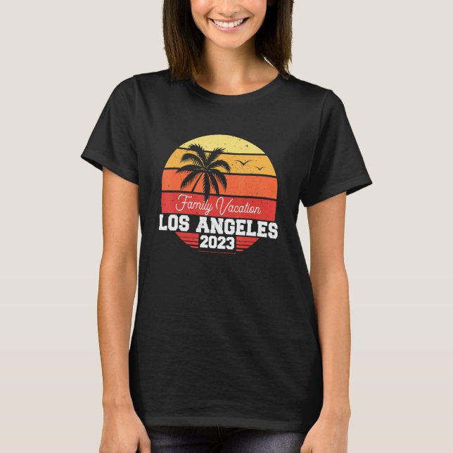 Los Angeles Family Vacation 2023 Matching Holiday  T-Shirt (Front)