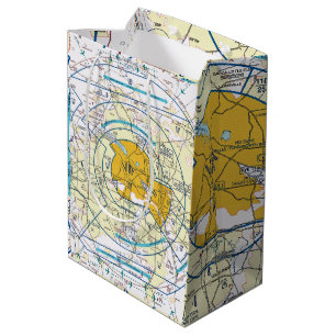 Los Angeles Flyway Chart Medium Gift Bag
