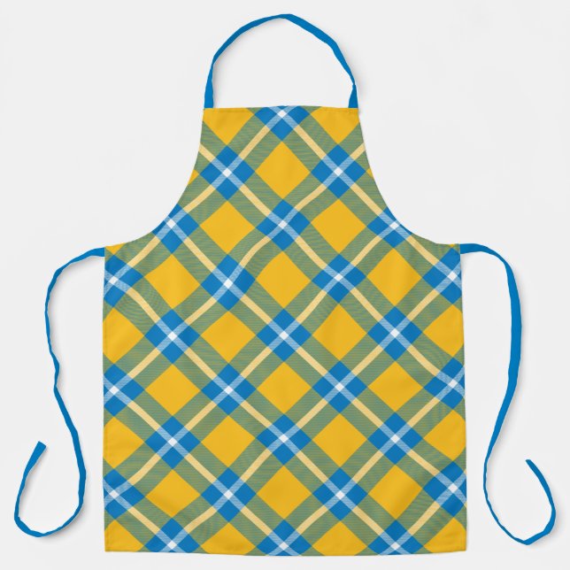 Los Angeles Football Plaid Apron (Front)