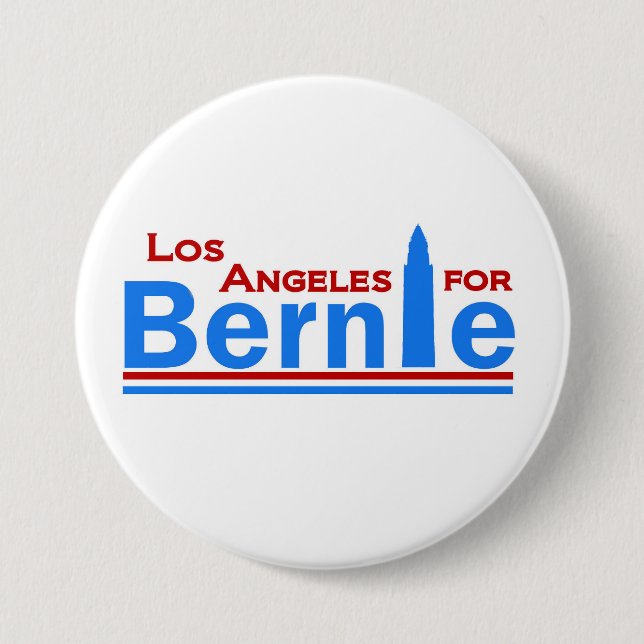 Los Angeles for Bernie 7.5 Cm Round Badge (Front)
