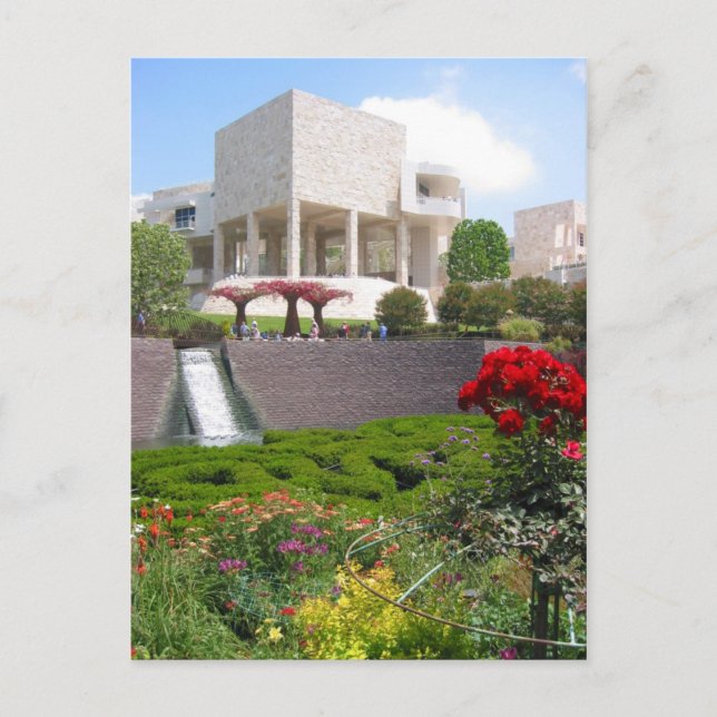 los angeles - getty museum postcard (Front)