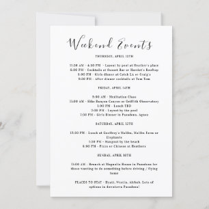 Los Angeles Girls Weekend Trip Bachelorette Party  Invitation