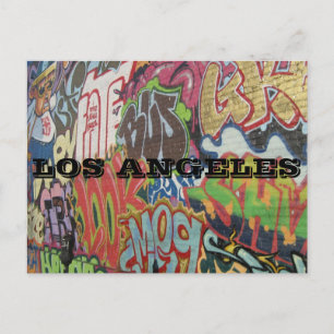 LOS ANGELES GRAFFITI POSTCARD