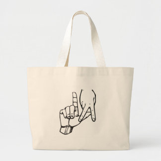 Los Angeles Hand Sign Large Tote Bag