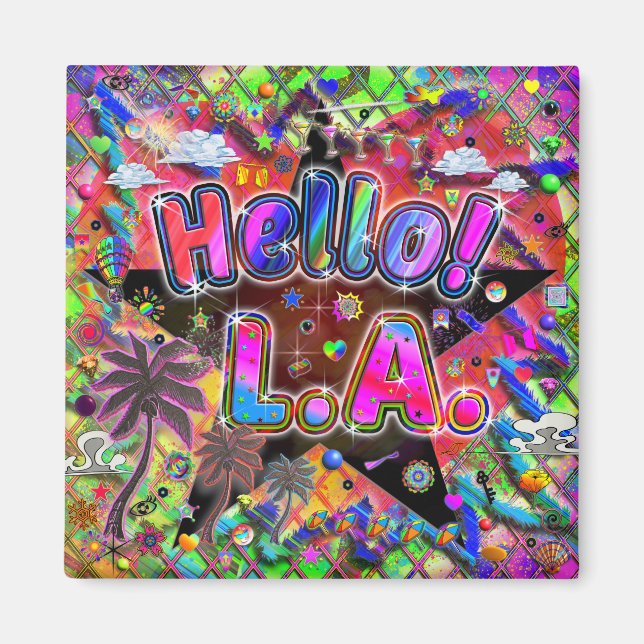 Los Angeles Hello! Magnet! Magnet (Front)