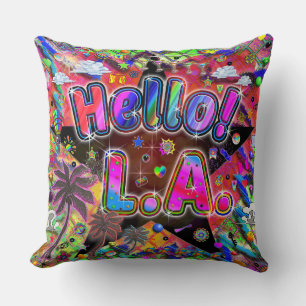 Los Angeles Hello! Pillow