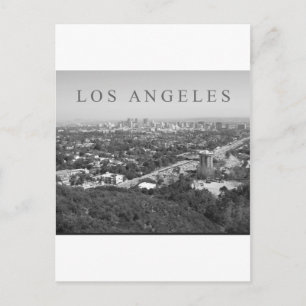Los Angeles in Black and White Postcard