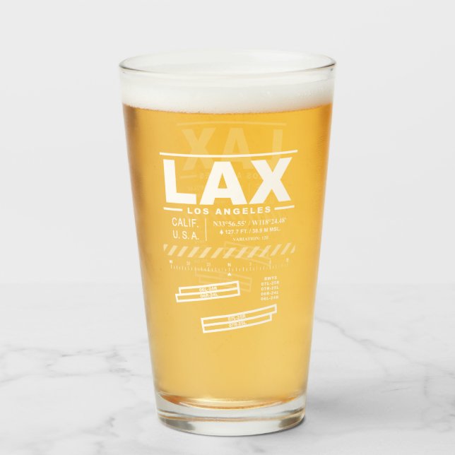 Los Angeles International Airport LAX  Glass (Back Filled)