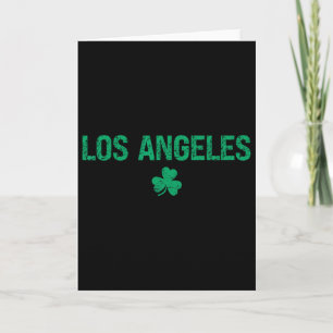 Los Angeles Irish Shamrock St Patrick's Day Card