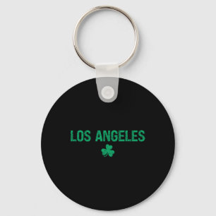 Los Angeles Irish Shamrock St Patrick's Day Key Ring