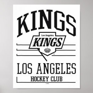 Los Angeles Kings Hockey Club Grey Officially Lice Poster