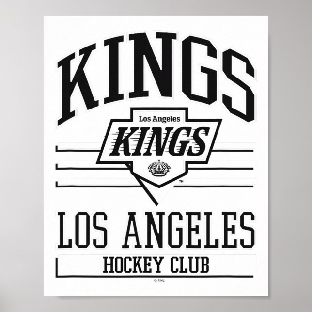 Los Angeles Kings Hockey Club Grey Officially Lice Poster (Front)