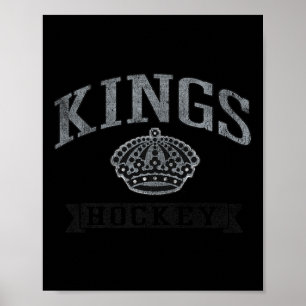 Los Angeles Kings Vintage Hockey White Officially Poster