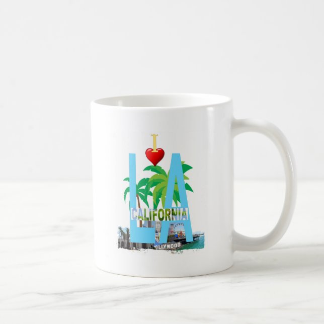 los angeles  l a california city usa america coffee mug (Right)