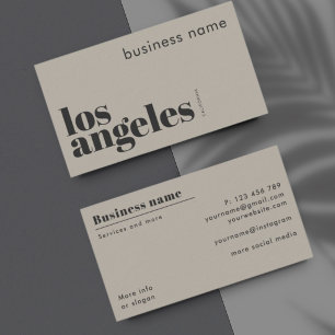 Los Angeles LA California company Business Card