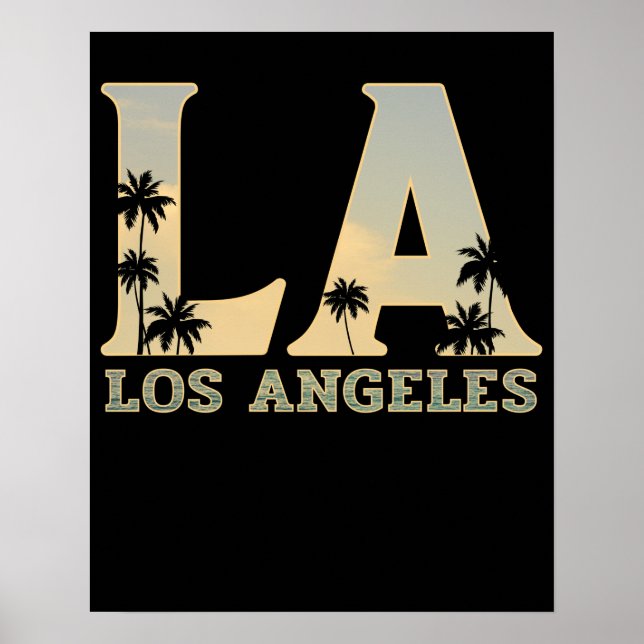 Los Angeles LA California Gift Poster (Front)