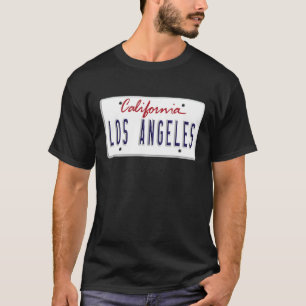 Los Angeles LA California License Plate US Graphic T-Shirt