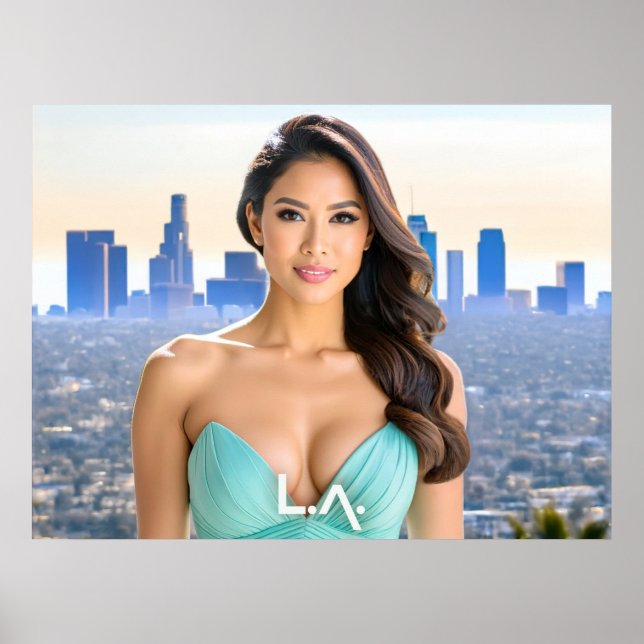 LOS ANGELES - LA - LOVE FROM USA POSTER (Front)