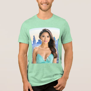 LOS ANGELES - LA - LOVE FROM USA Tri-Blend SHIRT