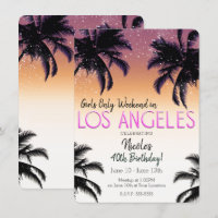 Los Angeles LA Summer Girls Weekend Birthday Party