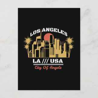 Los Angeles LA USA City of Angels Skyline Design Postcard