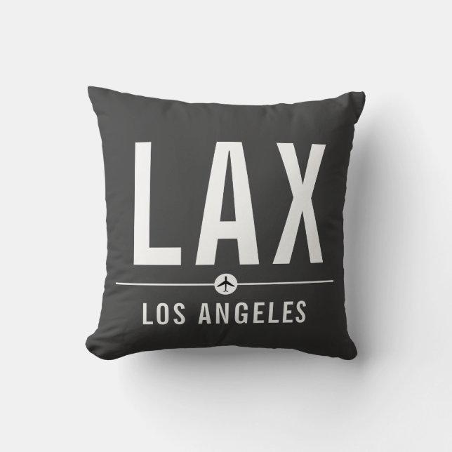 Los Angeles LAX Airport Code - Aviation Cushion (Front)