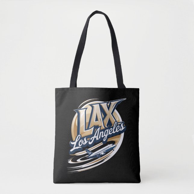 Los Angeles LAX Airport Code Tote Bag (Front)