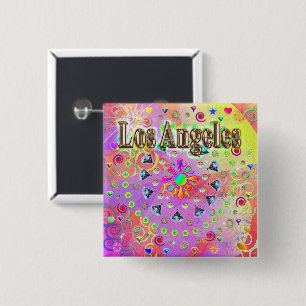 Los Angeles Lucky Golden Button