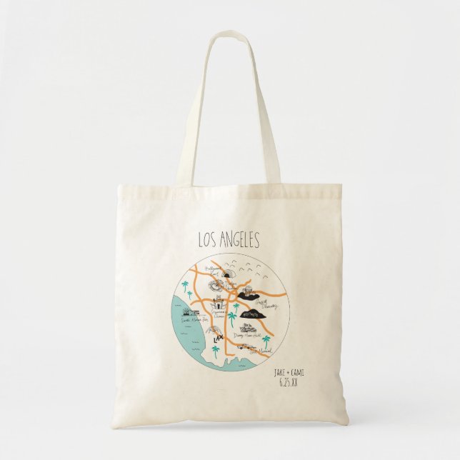 Los Angeles Map Tote (Front)