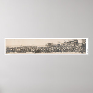 Los Angeles Motorcycle Club at Venice, California Poster