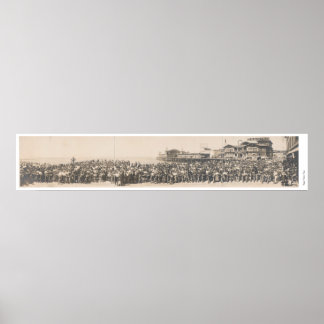 Los Angeles Motorcycle Club at Venice, California Poster