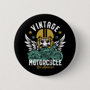 Los Angeles Motorcycle Vintage Classic Biker 6 Cm Round Badge