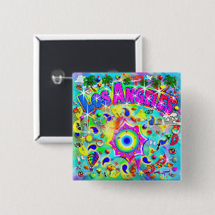 Los Angeles Mystic Dance 15 Cm Square Badge