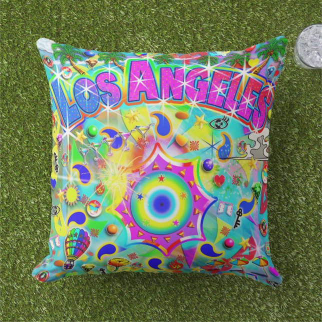 Los Angeles Mystic Dance  Cushion (Grass)