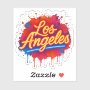 Los Angeles Neon Street Art Splash