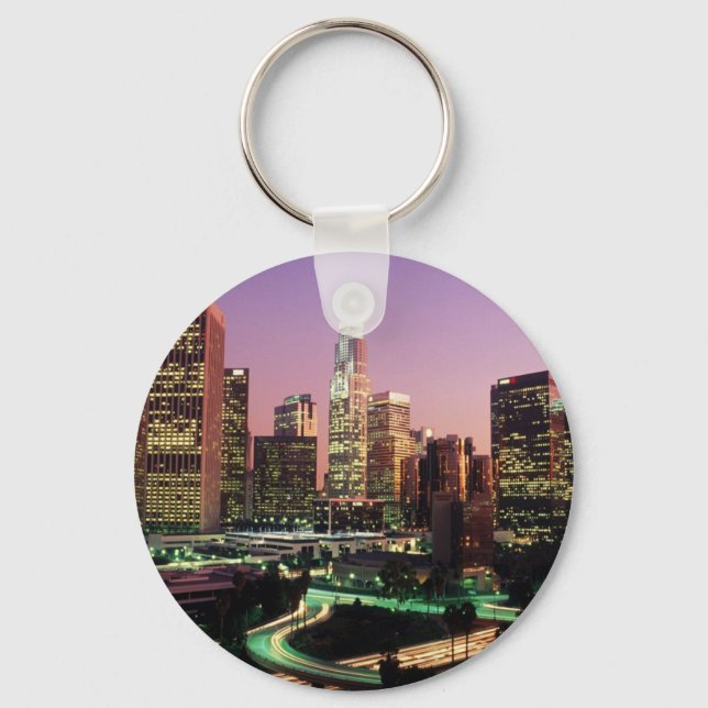 Los Angeles Night Lights Key Ring (Front)