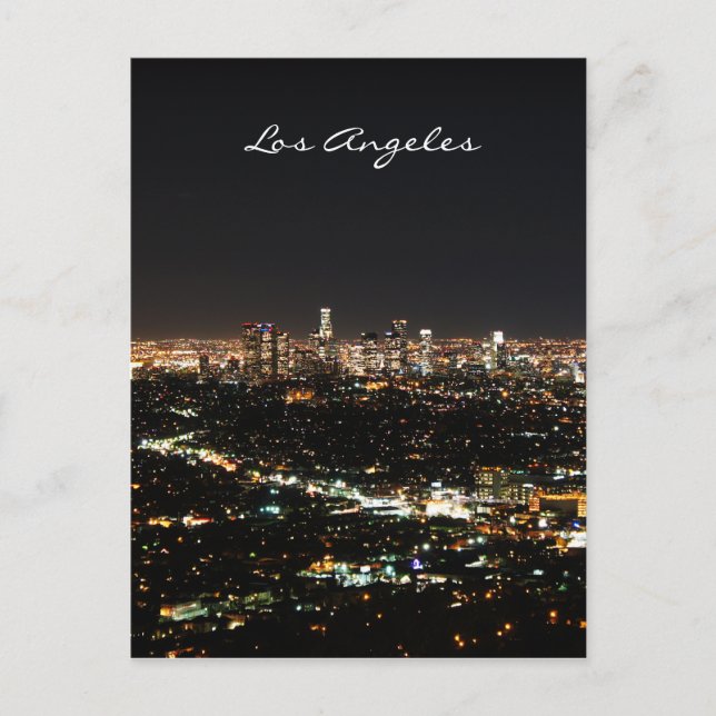 Los Angeles Night postcard (Front)